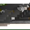 Mexen Cesar 1-compartment granite sink with a drip tray and kitchen mixer tap Aster, spotted black - 6514-76-73450-57-B