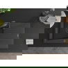 Mexen Cesar 1-compartment granite sink with a drip tray and kitchen mixer tap Aster, spotted black - 6514-76-73450-70-B