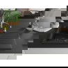 Mexen Cesar 1-compartment granite sink with a drip tray and kitchen mixer tap Aster, Black - 6514-77-73450-07-B
