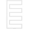 Mexen Floryda decorative radiator 1080 x 600 mm, 358 W, White - W206-1080-600-00-20