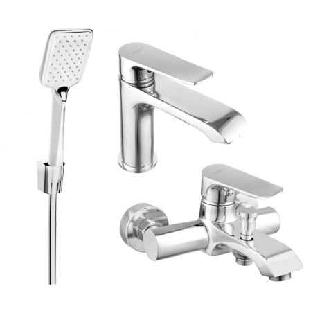 Mexen Pecos R62 bathtub set, Chrome - 72703R62-00