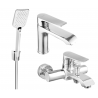 Mexen Pecos R62 bath set, chrome - 72703R62-00