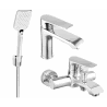Mexen Pecos R62 bathtub set, Chrome - 72703R62-00