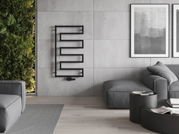 Mexen Floryda decorative radiator 1080 x 600 mm, 358 W, Black - W206-1080-600-00-70