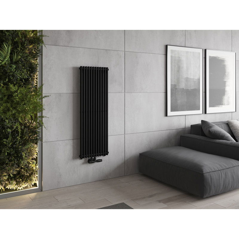 Mexen Kansas decorative radiator 1200 x 420 mm, 842 W, black - W204-1200-420-00-70