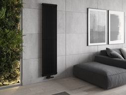 Mexen Kansas decorative radiator 1800 x 420 mm, 1441 W, Black - W204-1800-420-00-70