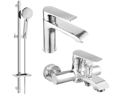 Mexen Pecos DQ40 bathtub set, Chrome - 72703DQ40-00