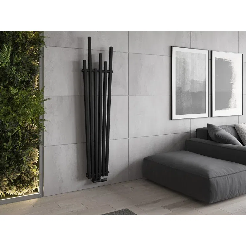 Mexen Omaha decorative radiator 1800 x 420 mm, 655 W, black - W208-1800-420-00-70