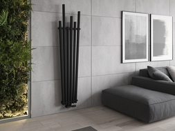 Mexen Omaha decorative radiator 1800 x 420 mm, 655 W, Black - W208-1800-420-00-70
