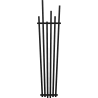 Mexen Omaha decorative radiator 1800 x 420 mm, 655 W, Black - W208-1800-420-00-70