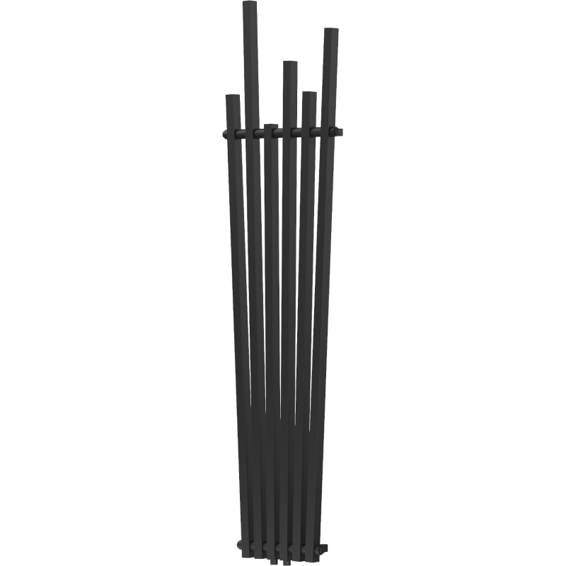 Mexen Omaha decorative radiator 1800 x 420 mm, 655 W, Black - W208-1800-420-00-70