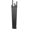 Mexen Omaha decorative radiator 1800 x 420 mm, 655 W, Black - W208-1800-420-00-70