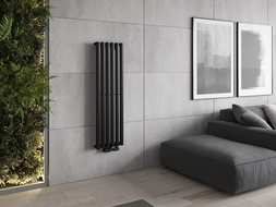Mexen Oregon decorative radiator 1200 x 350 mm, 417 W, Black - W202-1200-350-00-70