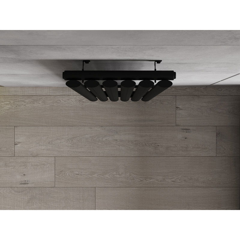 Mexen Oregon decorative radiator 1800 x 360 mm, 604 W, black - W202-1800-350-00-70