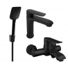 Mexen Pecos R62 bath set, black - 72703R62-70