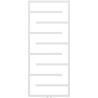 Mexen Orlando decorative radiator 1380 x 600 mm, 499 W, White - W207-1380-600-00-20