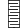 Mexen Orlando Decorative Radiator 1380 x 600 mm, 445 W, Black - W207-1380-600-00-70