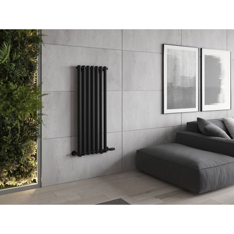 Mexen Texas decorative radiator 1200 x 460 mm, 659 W, black - W203-1200-460-00-70