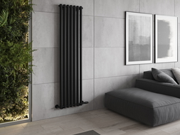 Mexen Texas decorative radiator 1800 x 460 mm, 719 W, Black - W203-1800-460-00-70