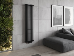 Mexen Tulsa decorative radiator 1600 x 420 mm, 613 W, Black - W219-1600-420-00-70