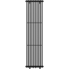 Mexen Tulsa decorative radiator 1600 x 420 mm, 613 W, Black - W219-1600-420-00-70