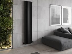 Mexen Kent decorative radiator 1882 x 380 mm, 1392 W, black - W216-1882-380-00-70