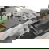 Mexen Andres granite sink 1.5-bowl with drainer and Aster kitchen tap, grey - 6515-71-73450-07