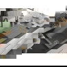 Mexen Andres 1.5-compartment granite sink with a drip tray and kitchen mixer tap Aster, Grey - 6515-71-73450-57-G