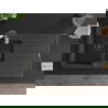 Mexen Andres 1.5-compartment granite sink with a drip tray and kitchen mixer tap Aster, spotted black - 6515-76-73450-07-B