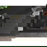 Mexen Andres 1.5-compartment granite sink with a drip tray and kitchen mixer tap Aster, spotted black - 6515-76-73450-57-B