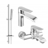 Mexen Pecos DQ72 bathtub set, Chrome - 72703DQ72-00