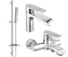 Mexen Pecos DQ72 bathtub set, Chrome - 72703DQ72-00