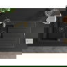 Mexen Andres 1.5-compartment granite sink with a drip tray and kitchen mixer tap Aster, Black - 6515-77-73450-57-B