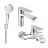 Mexen Pecos R75 bath set, chrome - 72703R75-00