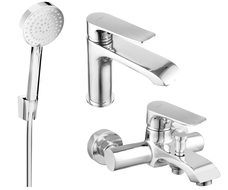 Mexen Pecos R75 bathtub set, Chrome - 72703R75-00