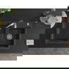 Mexen Tomas 2-compartment granite sink with a kitchen mixer tap Aster, spotted black - 6516-76-73450-07
