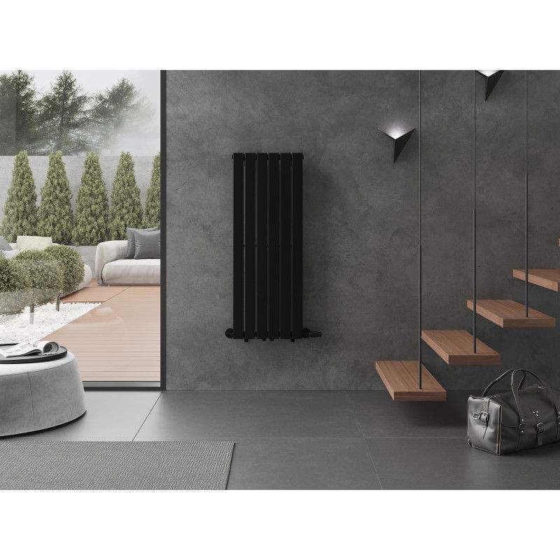 Mexen Boston decorative radiator 1200 x 452 mm, 611 W, black - W213-1200-452-00-70