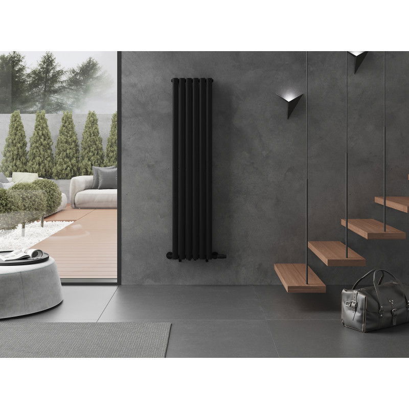 Mexen Dallas Decorative Radiator 1600 x 360 mm, 1039 W, Black - W214-1600-360-00-70