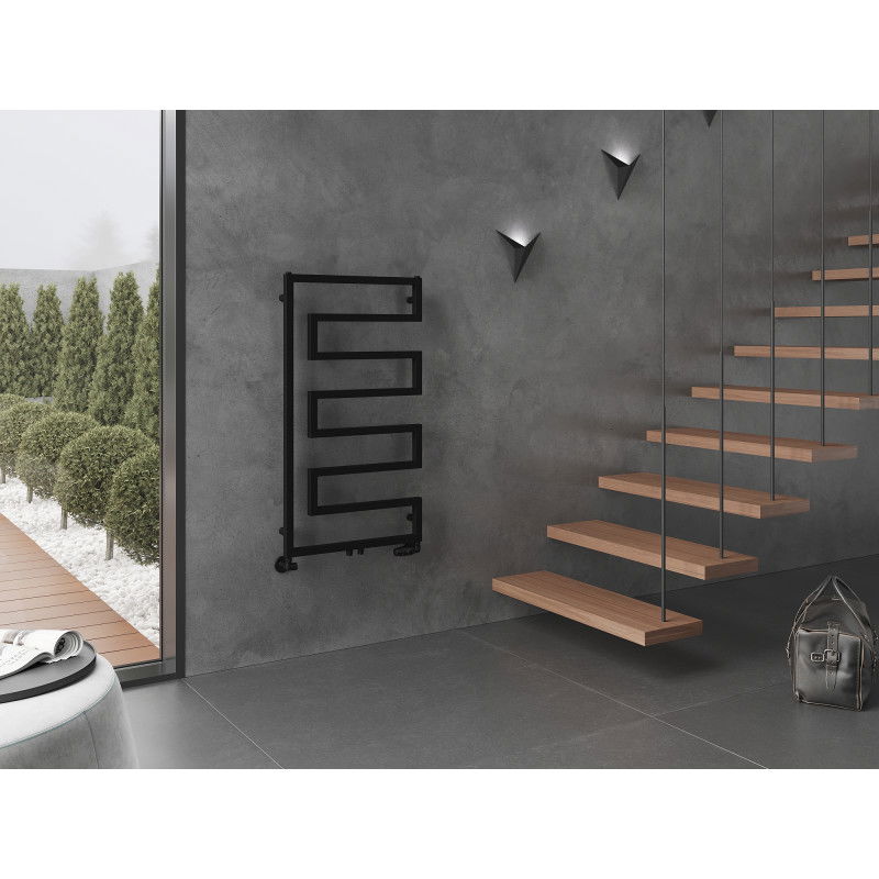 Mexen Floryda decorative radiator 1080 x 600 mm, 358 W, black - W206-1080-600-00-70