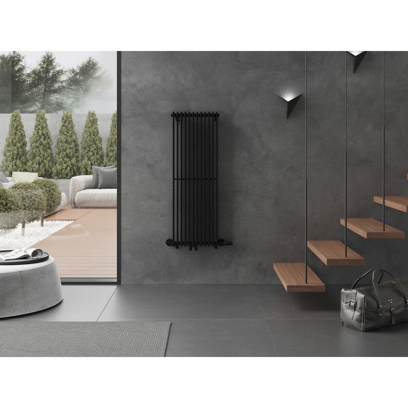 Mexen Kansas decorative radiator 1200 x 420 mm, 842 W, black - W204-1200-420-00-70