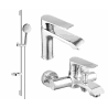 Mexen Pecos DS75 Bath Set, Chrome - 72703DS75-00