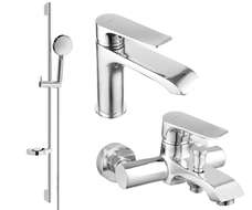 Mexen Pecos DS75 bathtub set, Chrome - 72703DS75-00