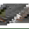 Mexen Omaha decorative radiator 1800 x 420 mm, 655 W, Black - W208-1800-420-00-70
