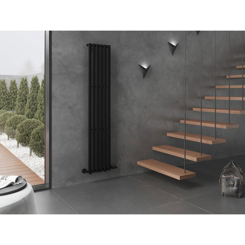 Mexen Oregon decorative radiator 1800 x 360 mm, 604 W, black - W202-1800-350-00-70