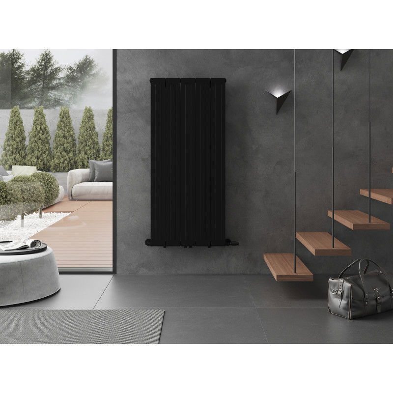 Mexen Waco decorative radiator 1544 x 694 mm, 1550 W, black - W217-1544-694-00-70
