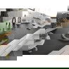 Mexen Kevin 1-compartment granite sink with a drip tray and kitchen mixer tap Aster, Grey - 6517-71-73450-07-B