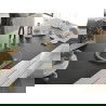 Mexen Kevin 1-compartment granite sink with a drip tray and kitchen mixer tap Aster, Grey - 6517-71-73450-57-G