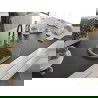 Mexen Kevin 1-compartment granite sink with a drip tray and kitchen mixer tap Aster, Grey - 6517-71-73450-57-B