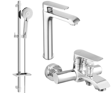 Mexen Pecos DQ40 bathtub set, Chrome - 72713DQ40-00