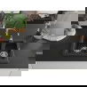 Mexen Carlos 1-compartment granite sink with a kitchen mixer tap Aster, Black/Silver metallic - 6518-73-73450-07